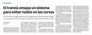 EL PERIODICO DE ARAGÓN-INSTALACIÓN S-RAAS EN TRANVÍA ZARAGOZA