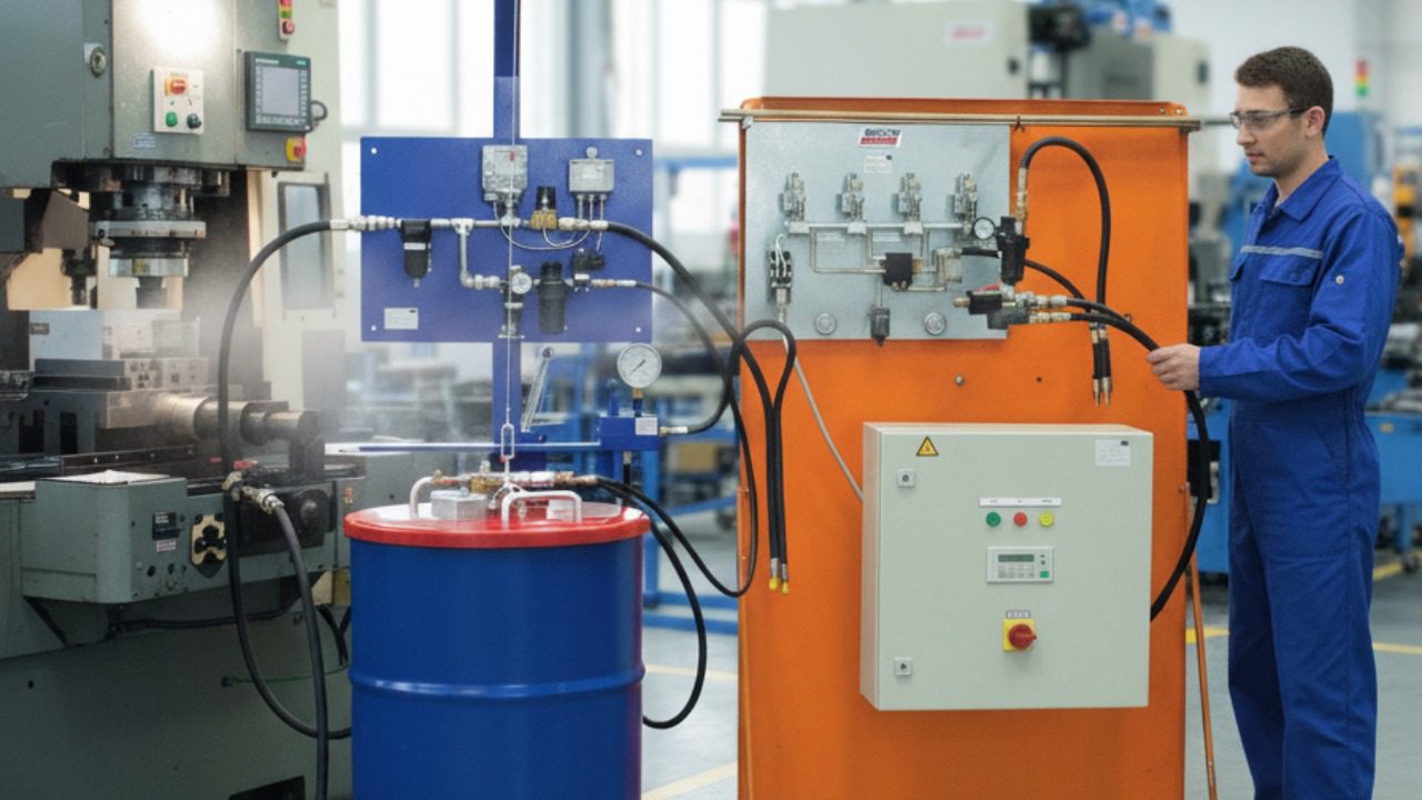 Grease spraying systems